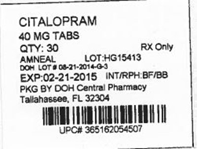 Label Image For 40mg (Citalopram 40mg)